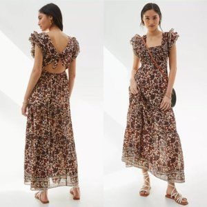 LOVE THE LABEL Mirabelle Ruffle Maxi Dress, S